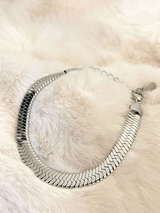 MEA NANI JEWELLERY Armbånd Sølv LONDON - SNAKE ARMBÅND I SØLV