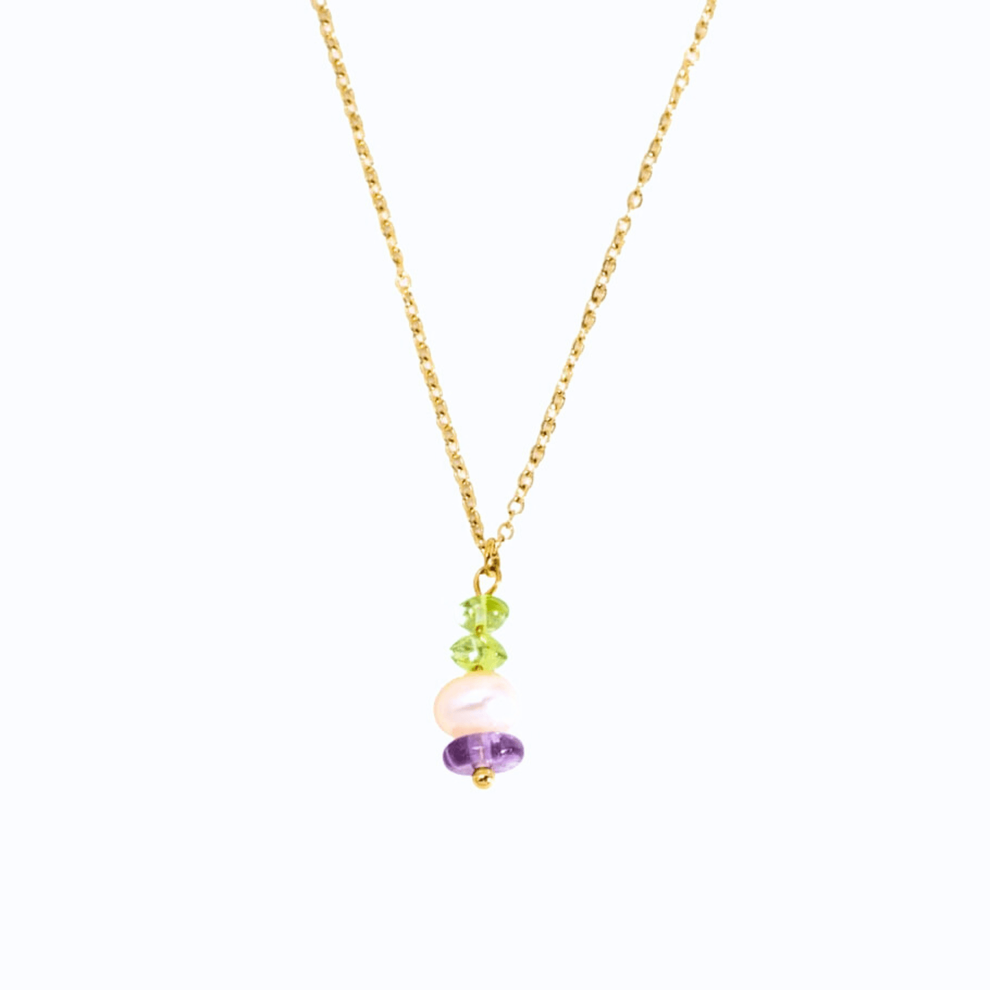 MEA NANI JEWELLERY Halskjede AMOUR NECKLACE – 18k gullbelagt halskjede med perler