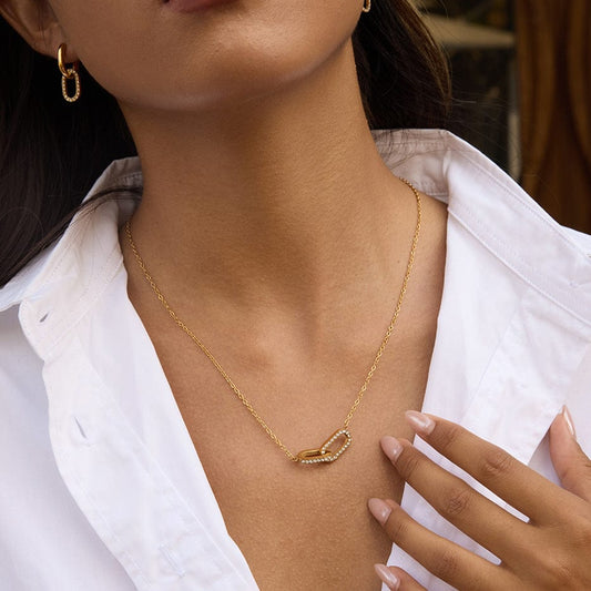 MEA NANI JEWELLERY Halskjede STAY LINKED – 18k gullbelagt halskjede