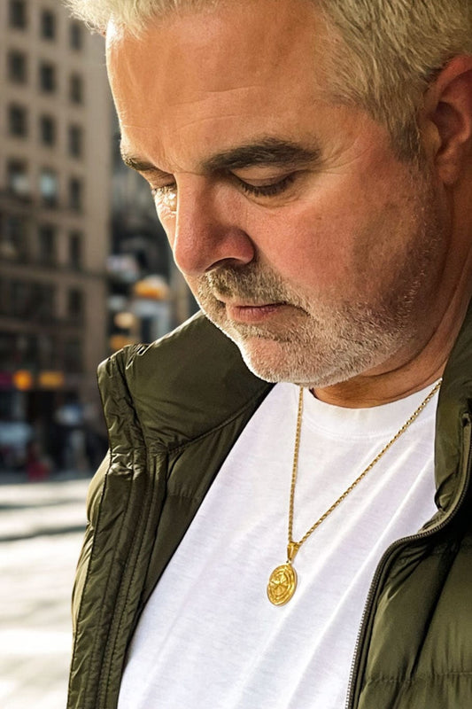 MEA NANI JEWELLERY Herresmykke NORDLYS - Kompass smykke til menn