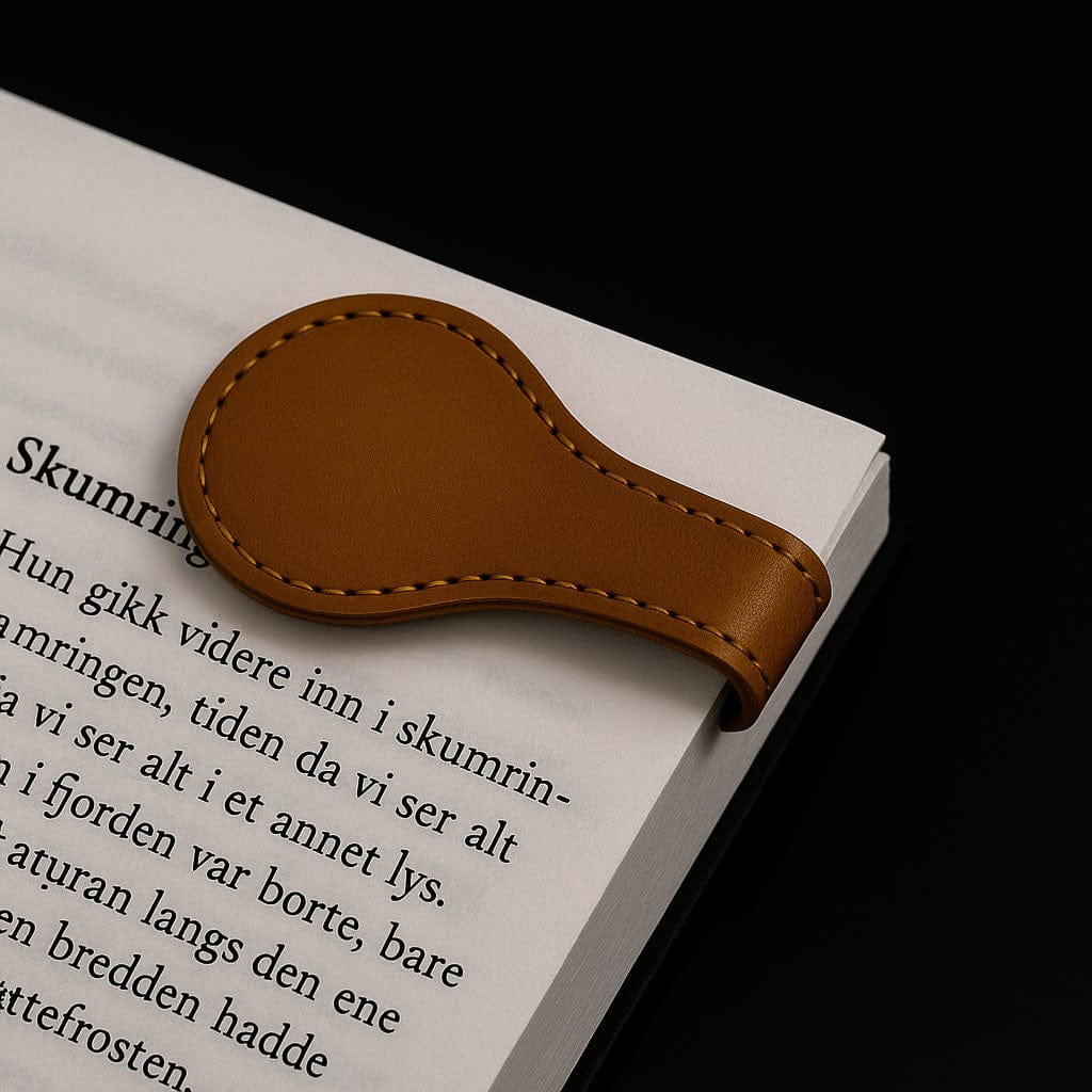 MEA NANI JEWELLERY Nøkkelring Brun nøkkelhank – Kombinert nøkkelring og bokmerke for menn