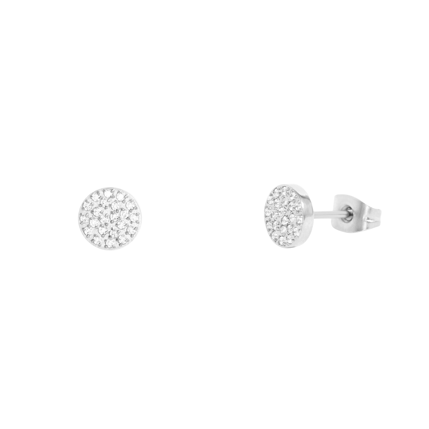 MEA NANI JEWELLERY Øredobber EVERYDAY ICON STUDS – kirurgisk stål med pavé-krystaller