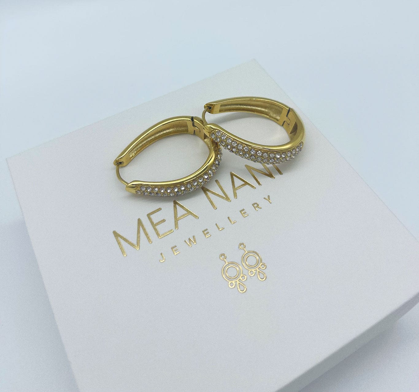 MEA NANI JEWELLERY Øredobber Gull SOPHIA HOOPS - GULLBELAGT (14k)