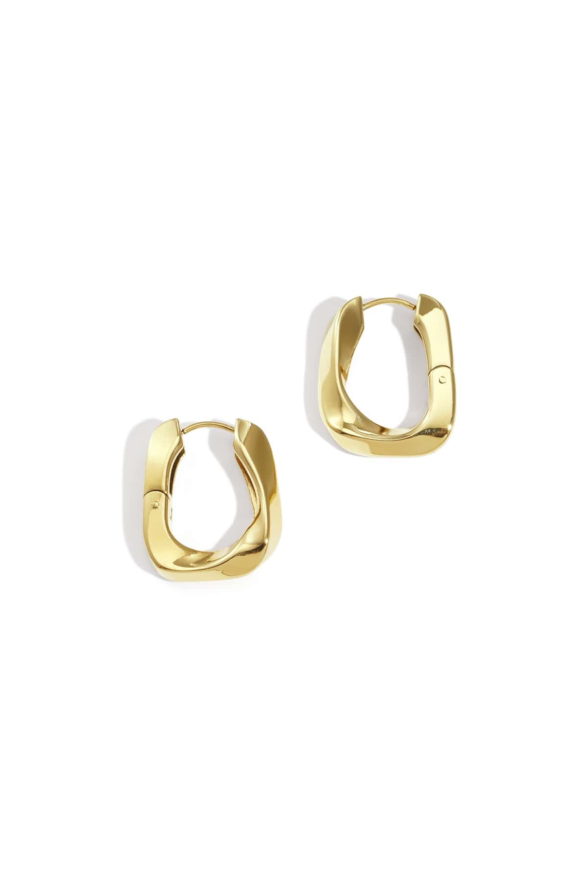 MEA NANI JEWELLERY øredobber SENNA HOOPS – 14K Gullbelagt