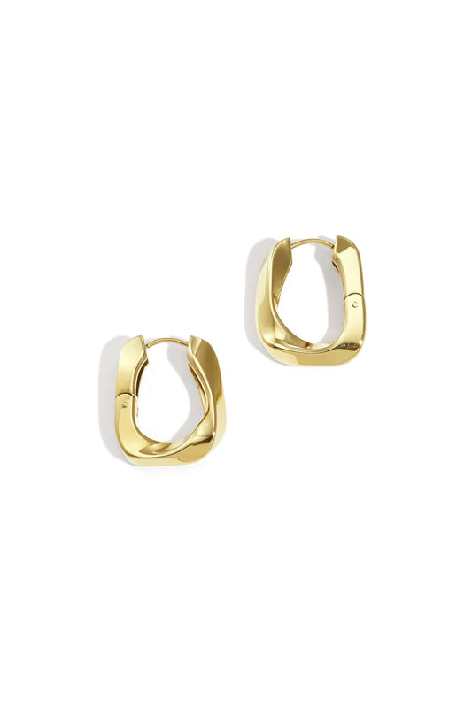 MEA NANI JEWELLERY øredobber SENNA HOOPS – 14K Gullbelagt