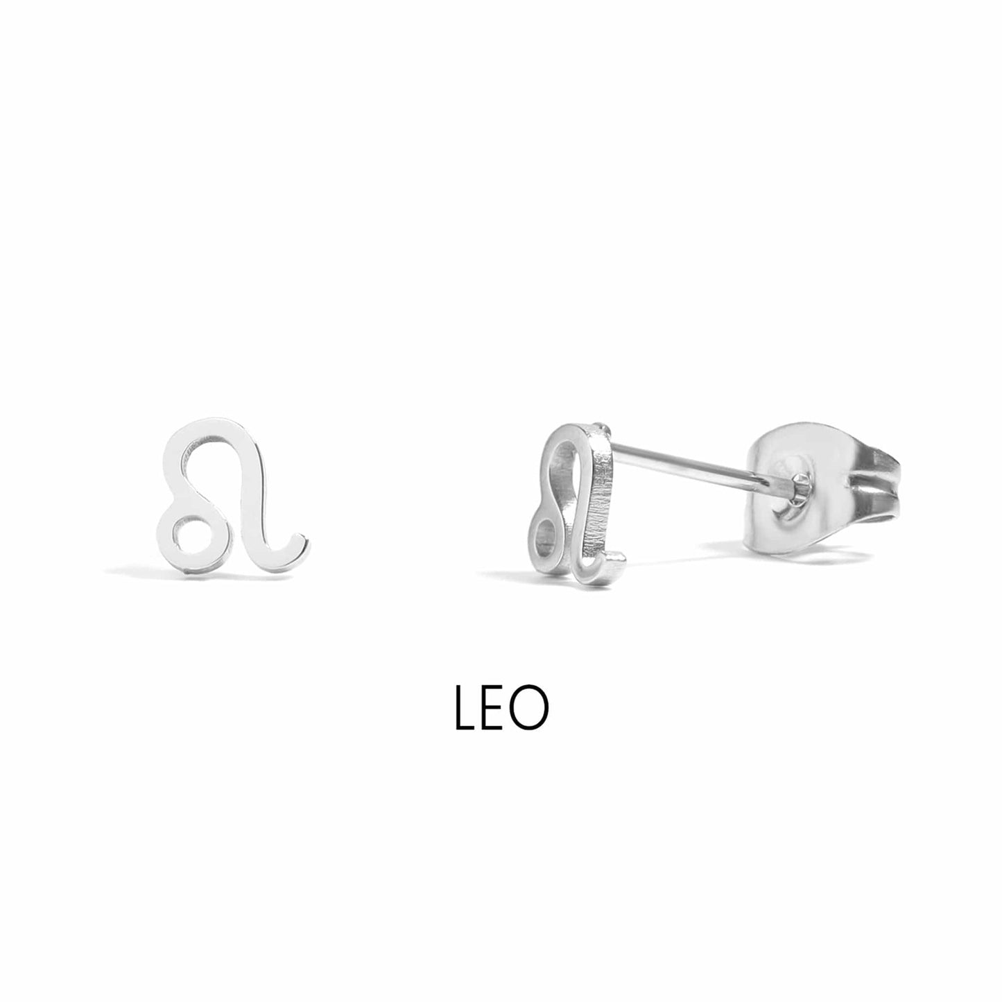 MEA NANI JEWELLERY Stjernetegn øredobber Løven (Leo) – 23. juli til 22. august / Gull ZODIAC SIGN STUDS – Personlige stjernetegn-øredobber i 18K gullbelagt stål