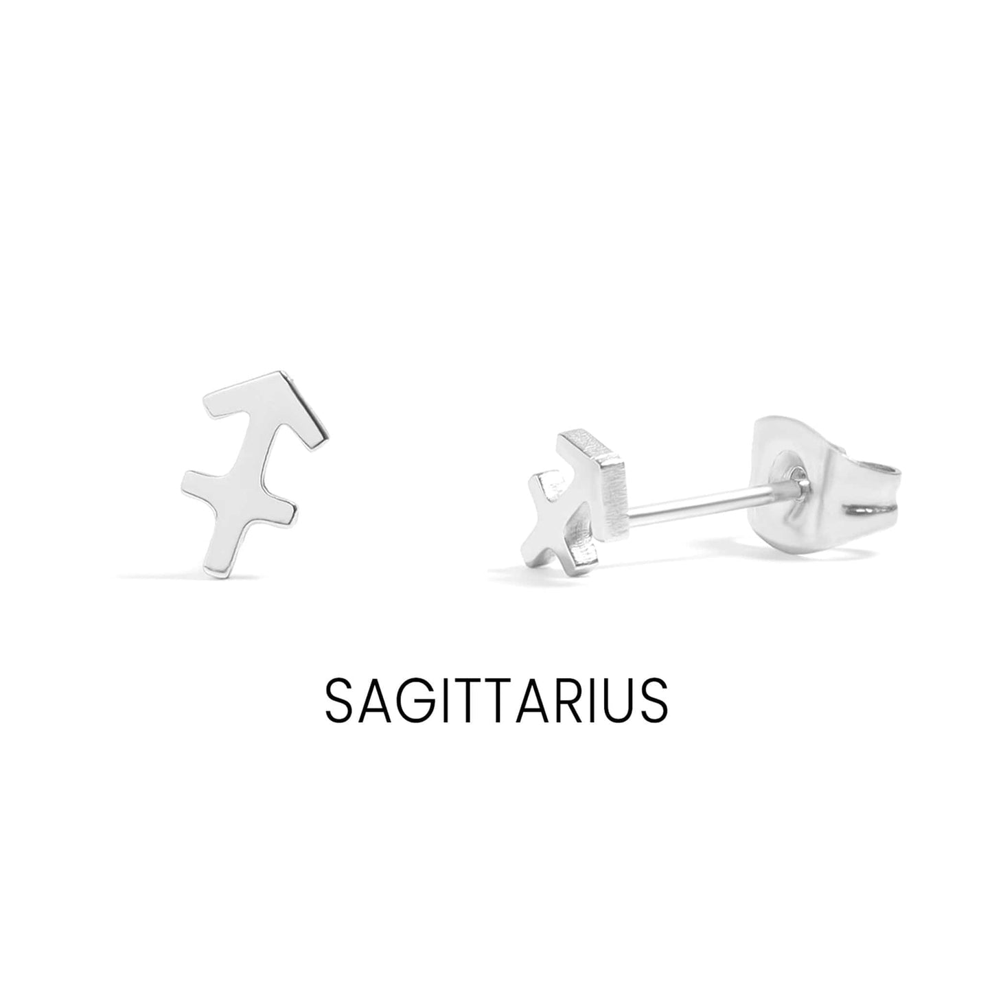 MEA NANI JEWELLERY Stjernetegn øredobber Skytten (Sagittarius) – 22. november til 21. desember / Gull ZODIAC SIGN STUDS – Personlige stjernetegn-øredobber i 18K gullbelagt stål
