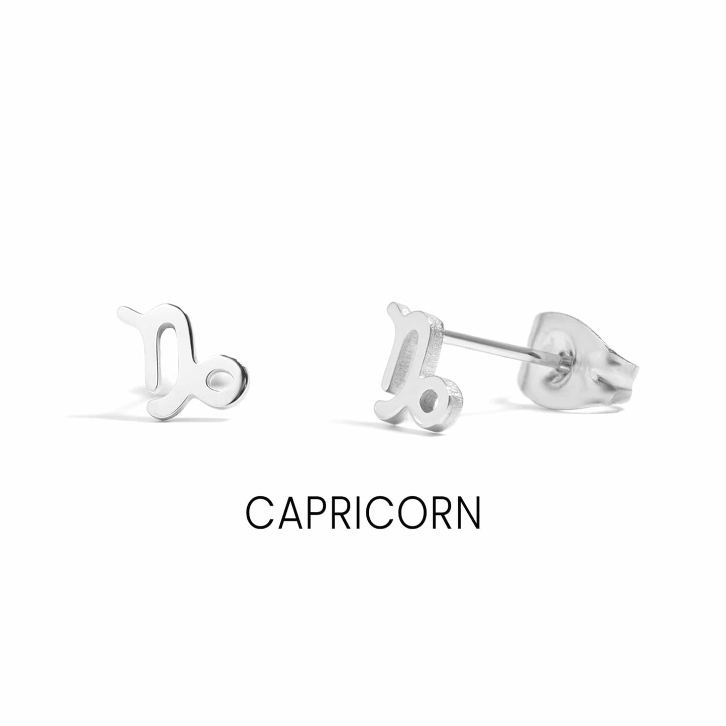 MEA NANI JEWELLERY Stjernetegn øredobber Steinbukken (Capricorn) – 22. desember til 19. januar / Gull ZODIAC SIGN STUDS – Personlige stjernetegn-øredobber i 18K gullbelagt stål