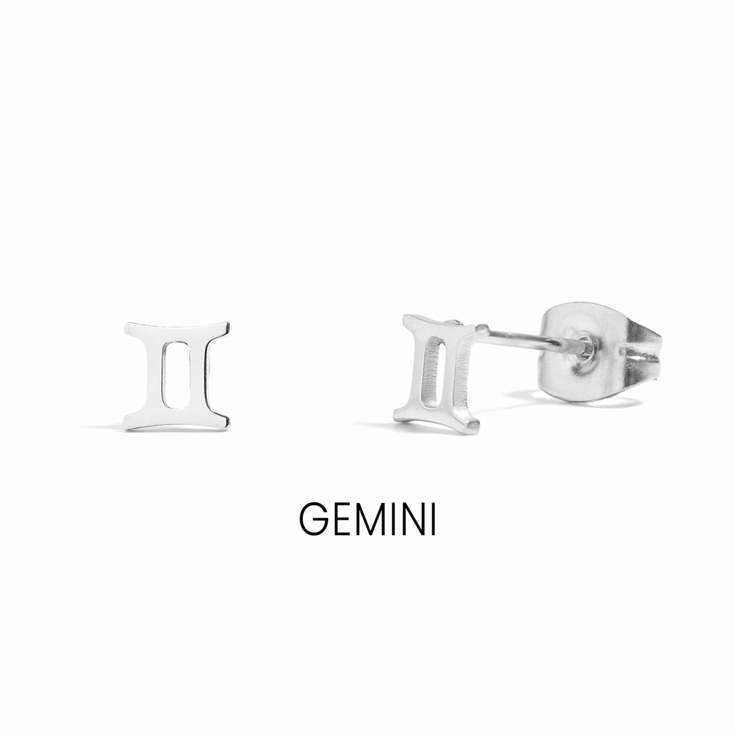 MEA NANI JEWELLERY Stjernetegn øredobber Tvillingene (Gemini) – 21. mai til 20. juni / Gull ZODIAC SIGN STUDS – Personlige stjernetegn-øredobber i 18K gullbelagt stål