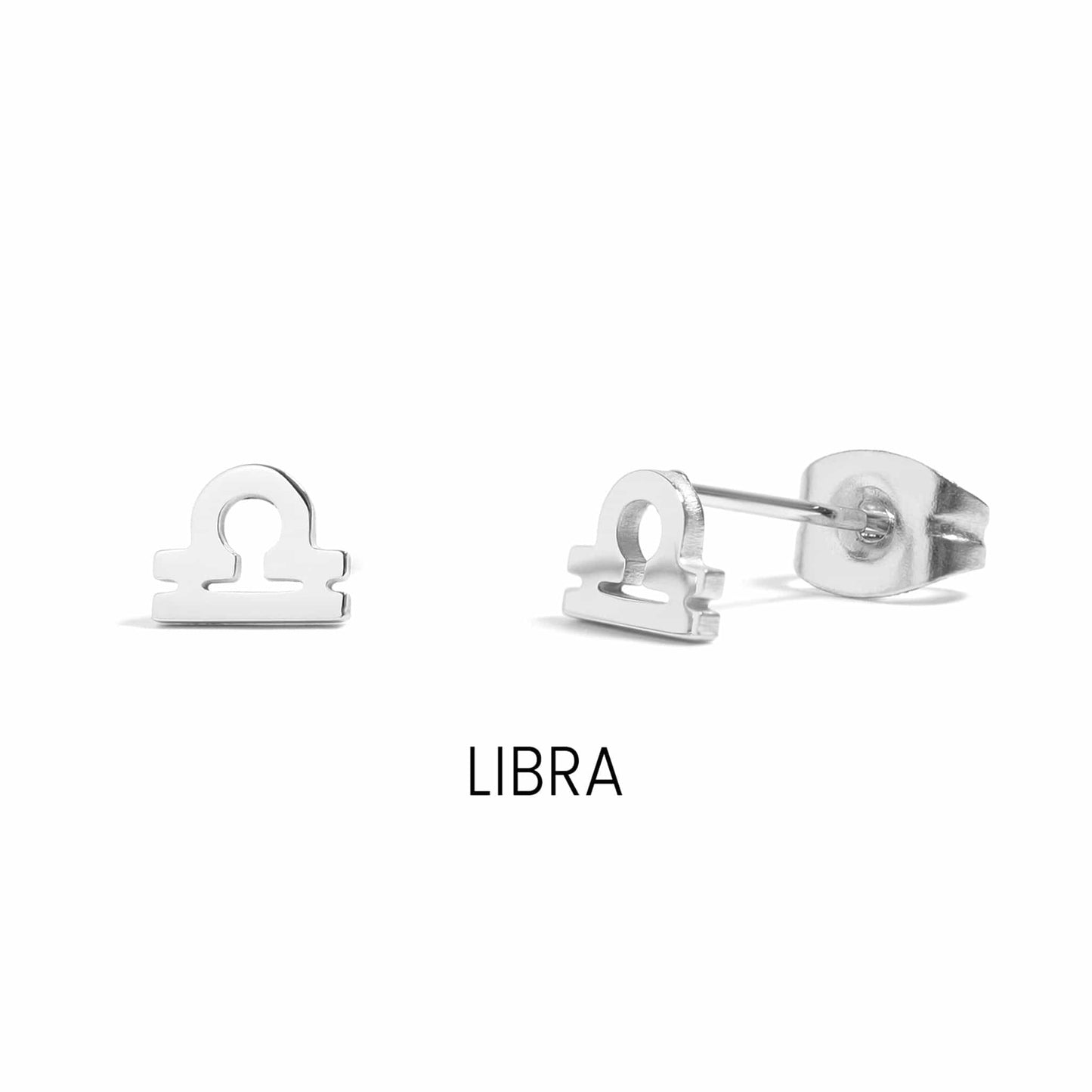 MEA NANI JEWELLERY Stjernetegn øredobber Vekten (Libra) – 23. september til 22. oktober / Gull ZODIAC SIGN STUDS – Personlige stjernetegn-øredobber i 18K gullbelagt stål
