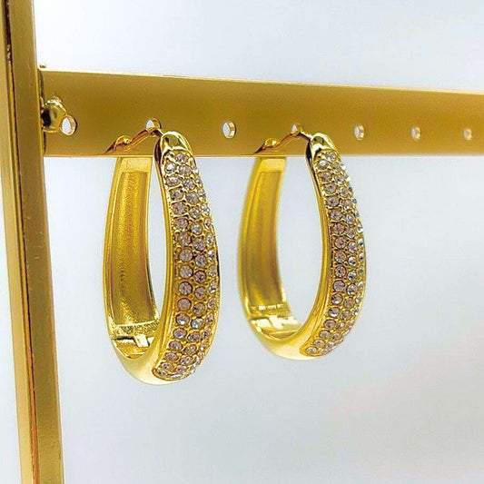 MEA NANI JEWELLERY Store hoops Gull SOPHIA HOOPS – 14k gullbelagte øreringer