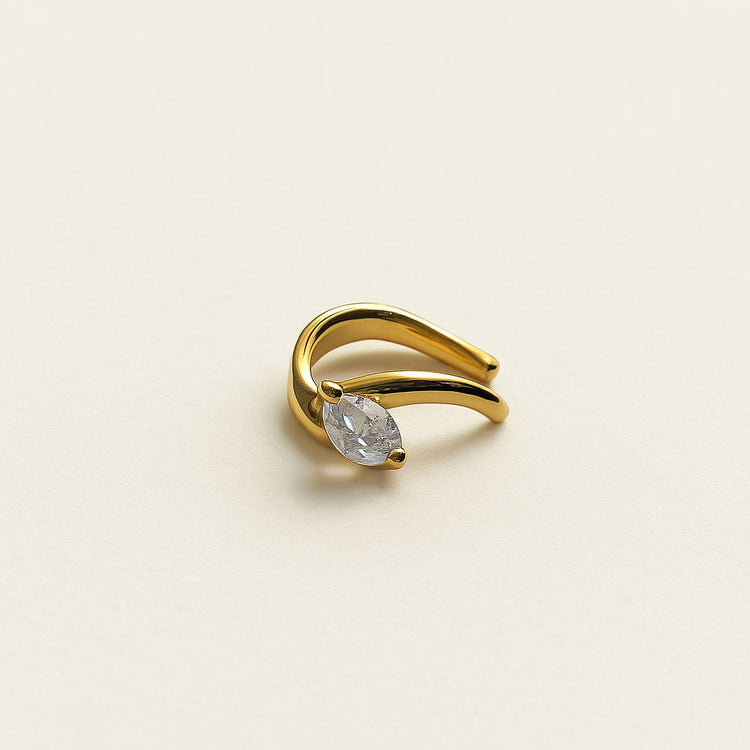 LOLA earcuff gullbelagt