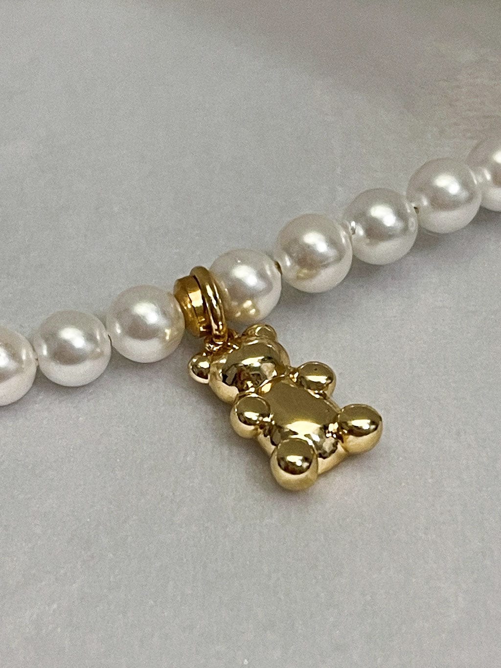 Amady Jewelry Halskjede TEDDY BEAR CHOKER SMYKKE (GULLBELAGT 18k)