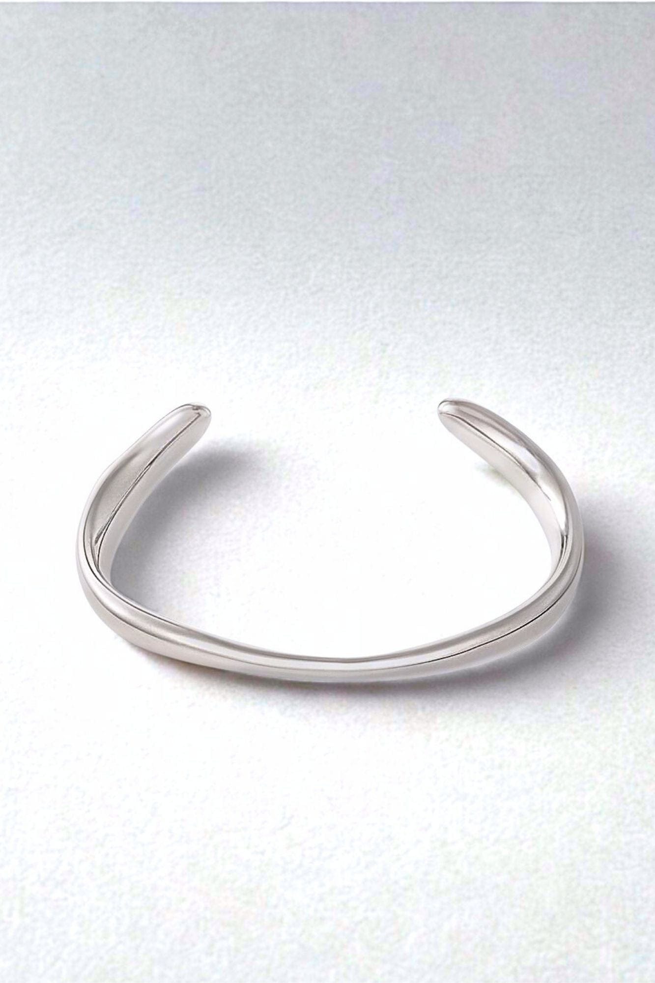 MEA NANI JEWELLERY Armbånd Sølv WAVE ARMBÅND – KIRURGISK STÅL (SØLV)