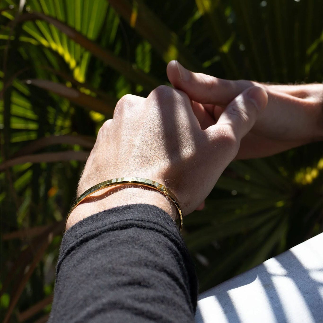 MEA NANI JEWELLERY Armbånd THE HAVEN CUFF – 18K Gold Waterproof Herrearmbånd