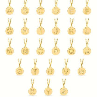 MEA NANI JEWELLERY Bokstavsmykke SHE’S ICONIC INITIAL NECKLACE – bokstavsmykke i 18K gullbelagt kirurgisk stål