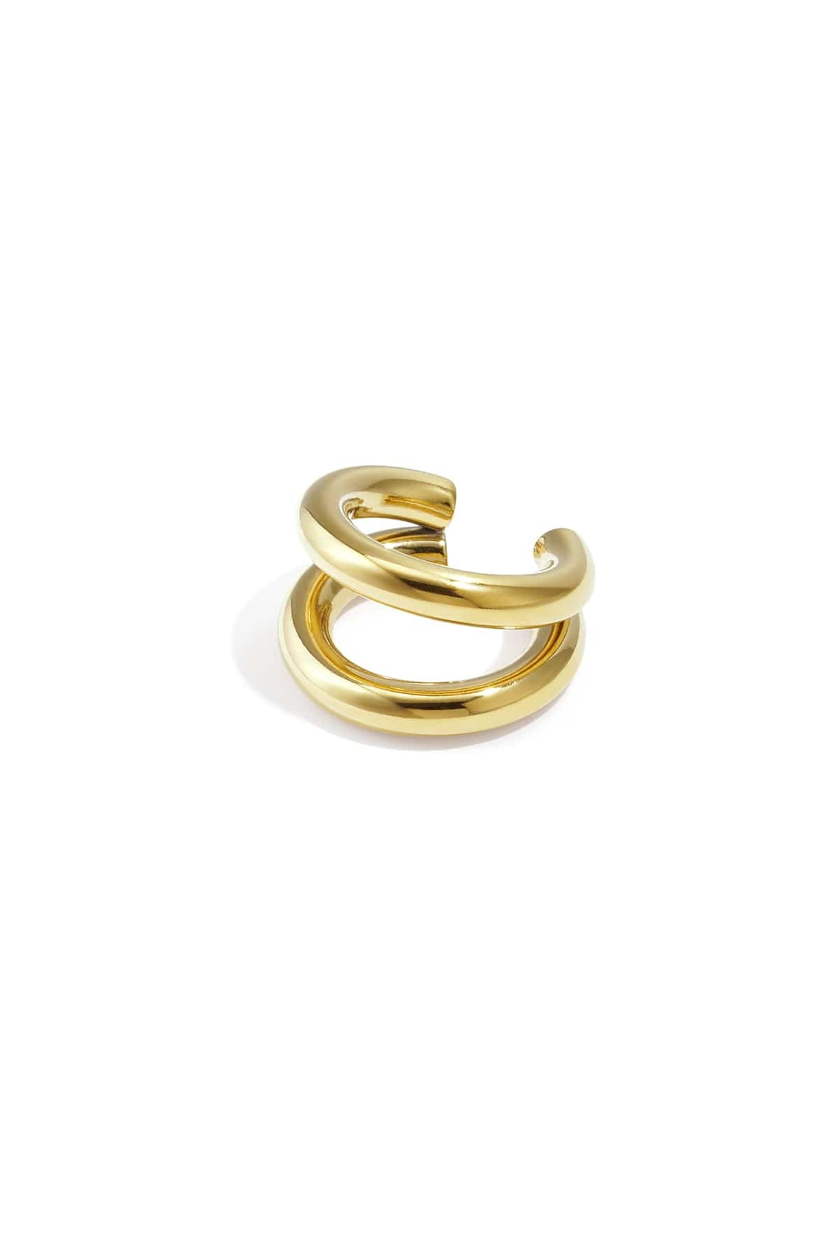 MEA NANI JEWELLERY Ear cuff Default TWIN CURVE EAR CUFF – 14K gullbelagt
