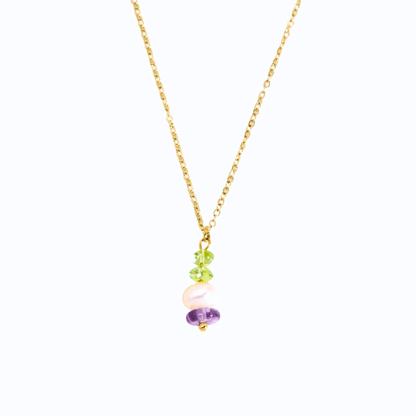 MEA NANI JEWELLERY Halskjede AMOUR NECKLACE – 18k gullbelagt halskjede med perler