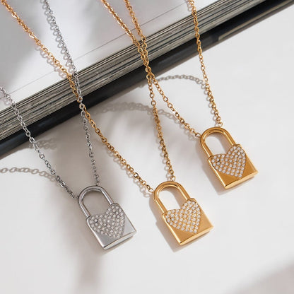 MEA NANI JEWELLERY Halskjede KEY TO MY HEART - Halskjede 18K gullbelagt