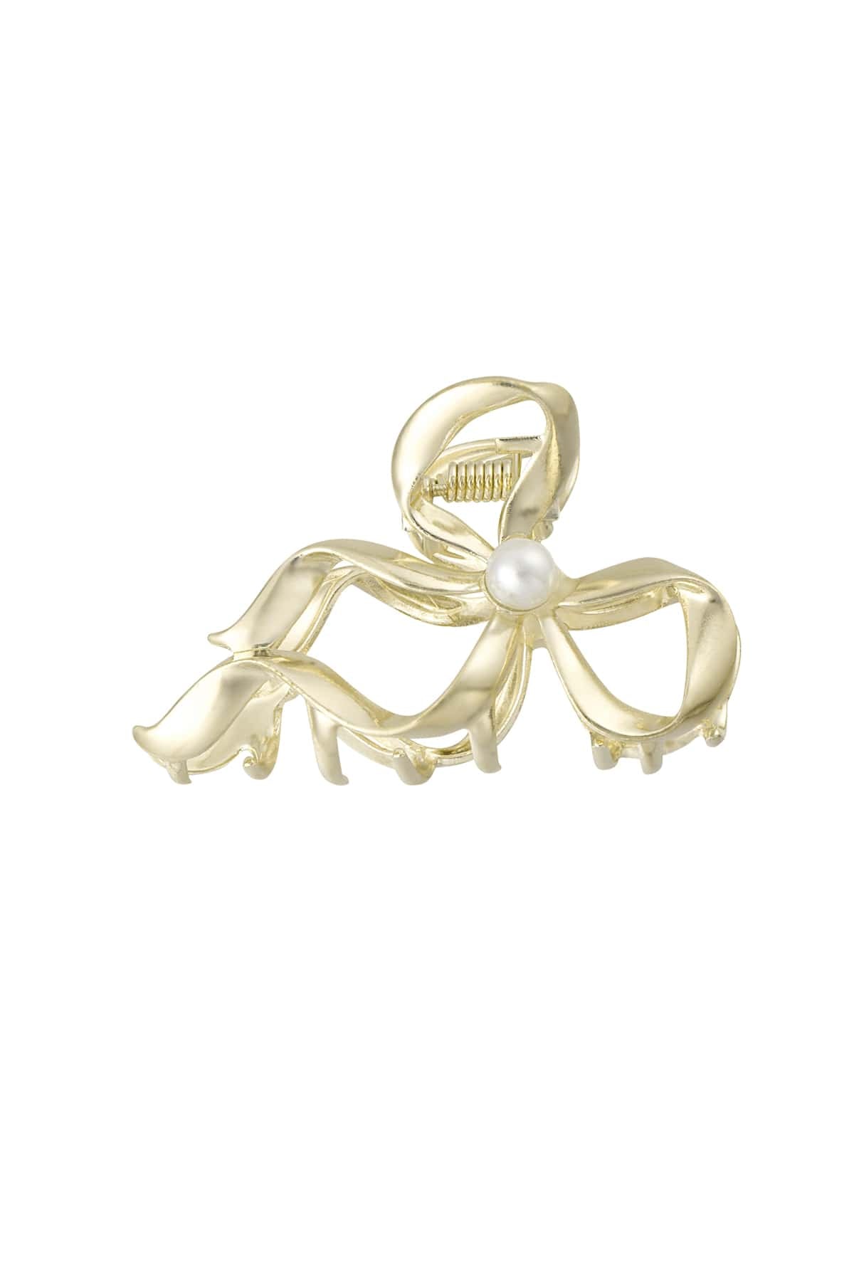MEA NANI JEWELLERY GRACE – gullfarget hårklype med perle