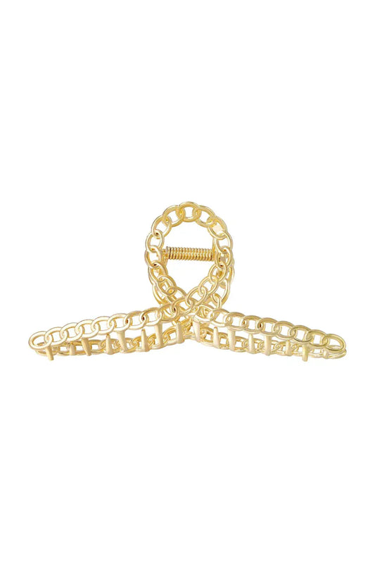 MEA NANI JEWELLERY Hårklype CHAIN HAIR CLAW – GULL