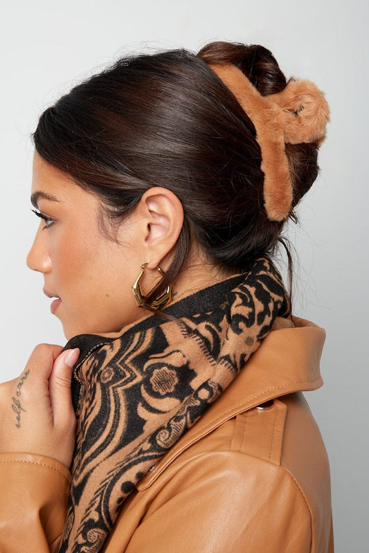 MEA NANI JEWELLERY Hårklype Hårklype fuskepels - Beige