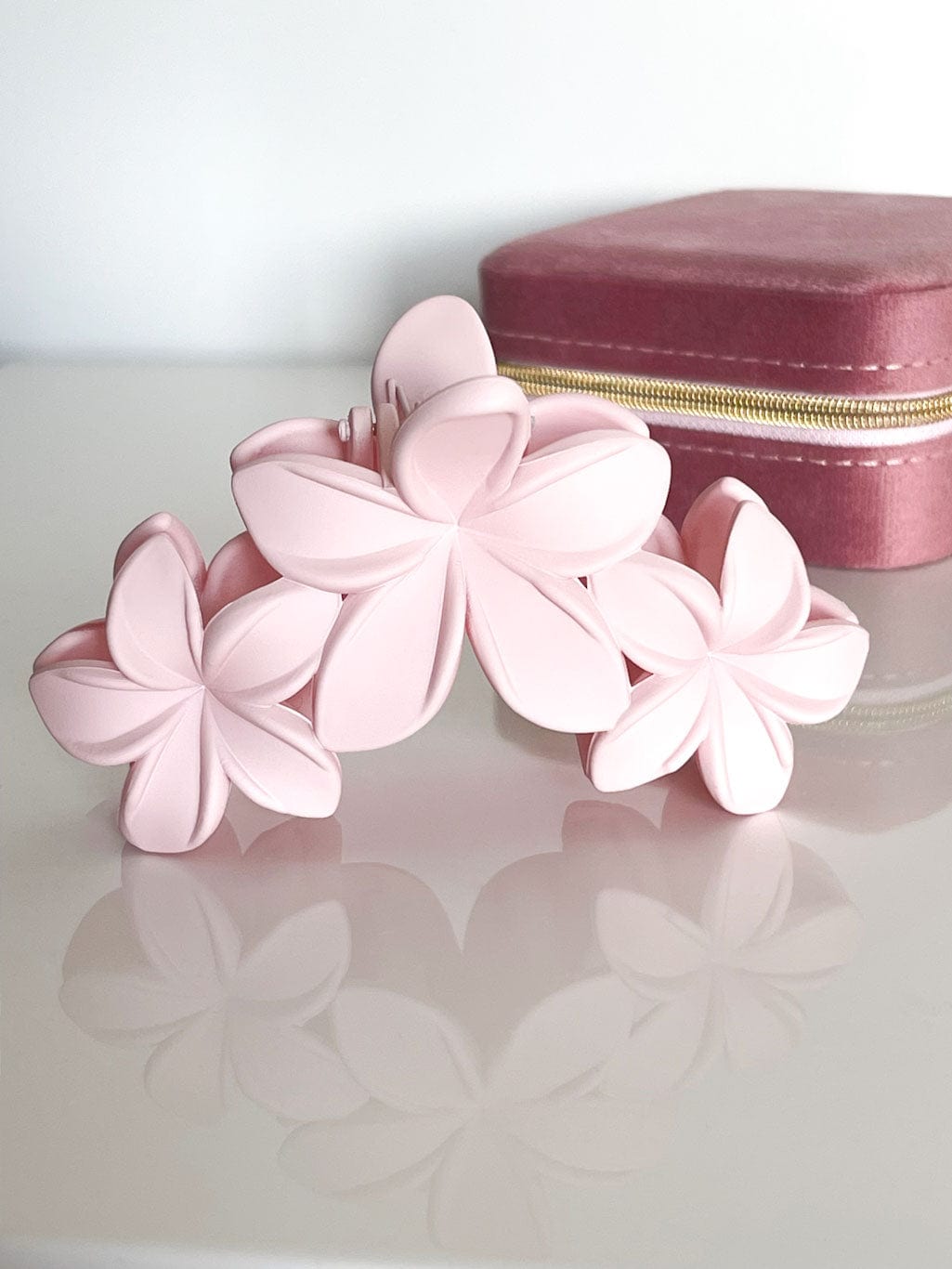 MEA NANI JEWELLERY Hårklype Lys rosa FLOWER HÅRKLYPE - Hårpynt med blomsterdesign