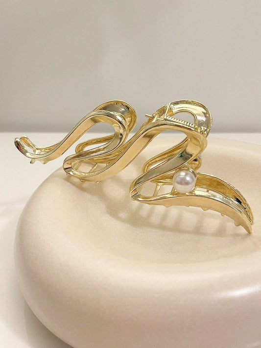 MEA NANI JEWELLERY Hårklype PRINCESS GULLFARGET HÅRKLYPE MED PERLE - Elegant hårpynt