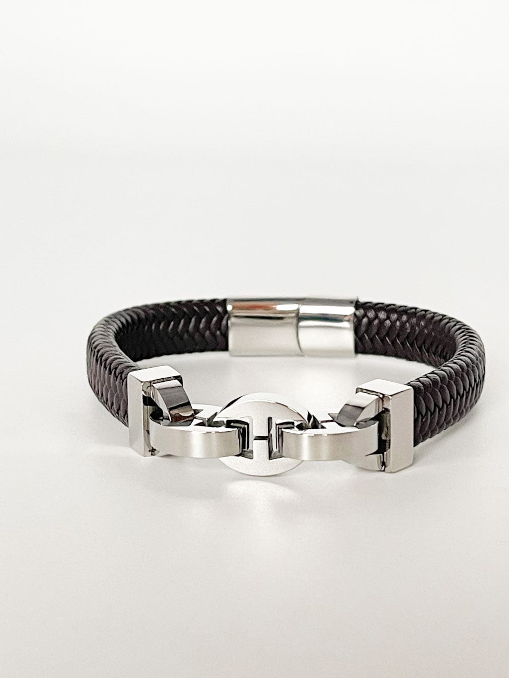 MEA NANI JEWELLERY Herrearmbånd ASGIR BRUNT SKINNARMBÅND FOR MENN - Maskulint og stilrent armbånd