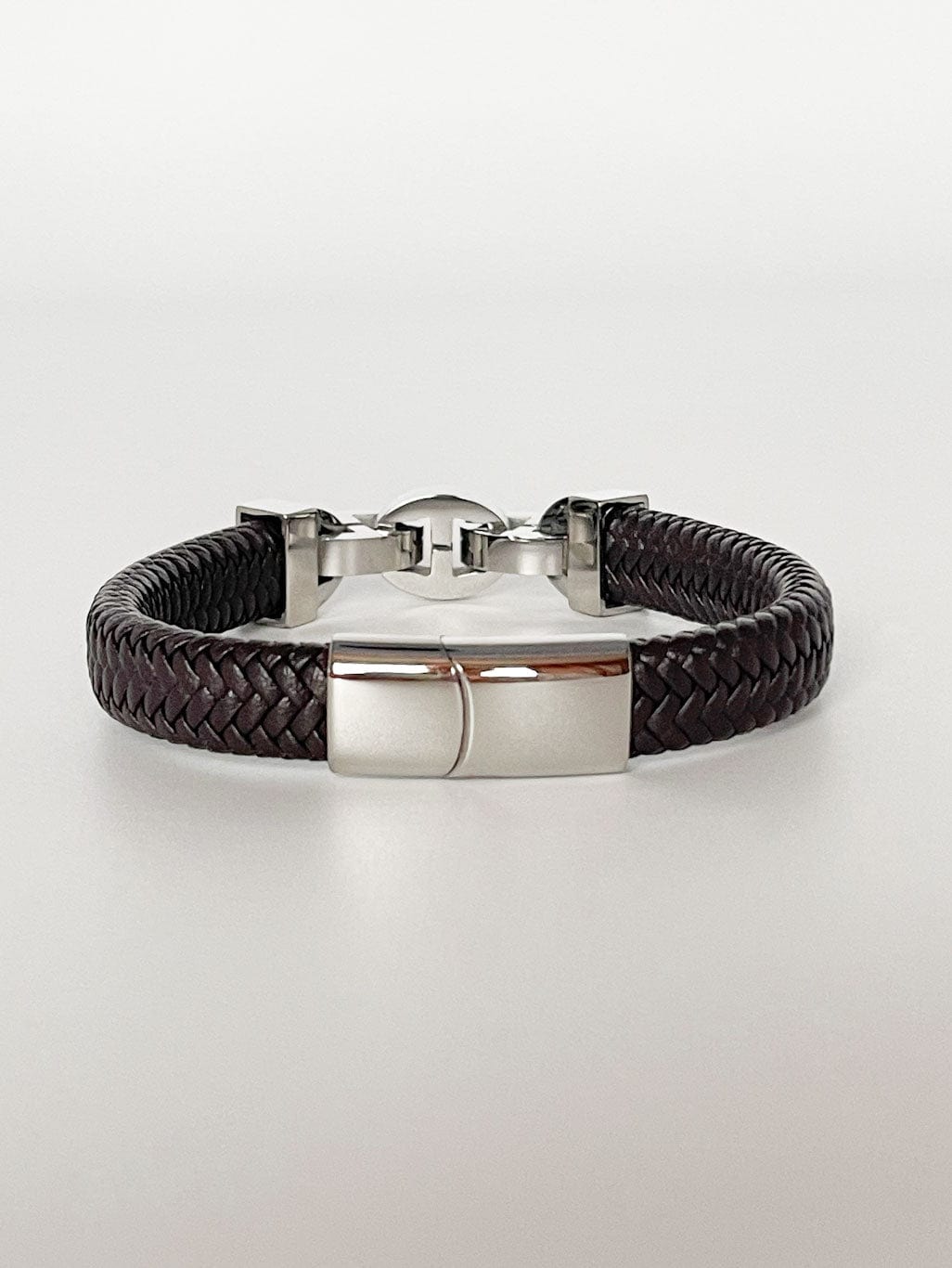 MEA NANI JEWELLERY Herrearmbånd ASGIR BRUNT SKINNARMBÅND FOR MENN - Maskulint og stilrent armbånd