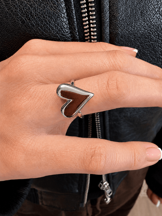 MEA NANI JEWELLERY Justerbar ring Default WILD HEART RING – kirurgisk stål, justerbar