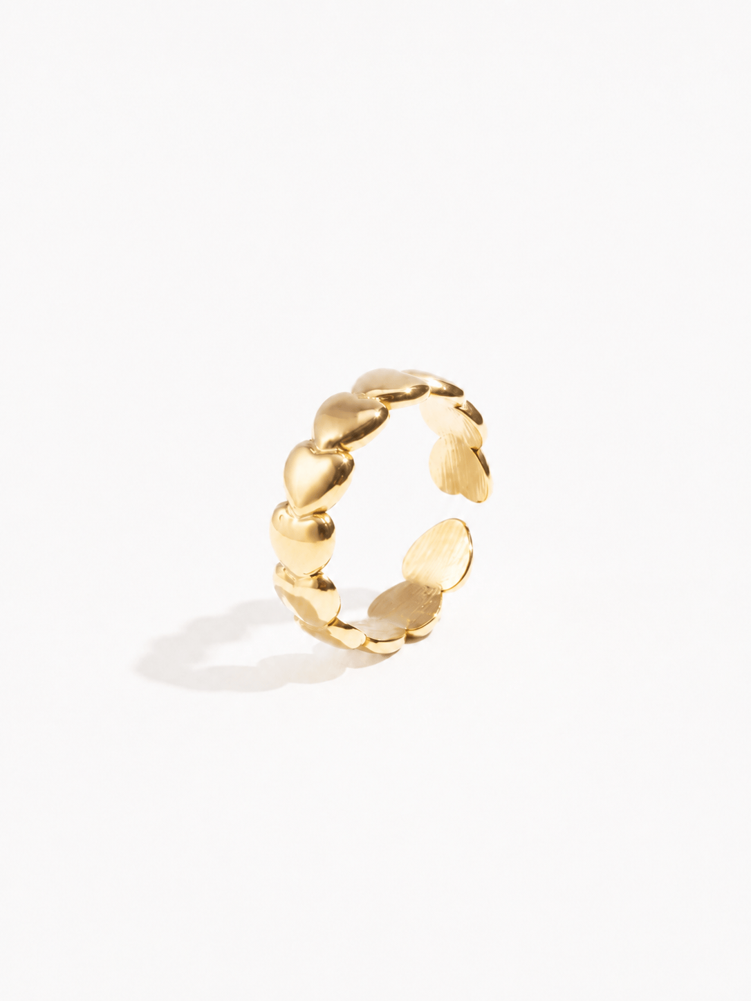 MEA NANI JEWELLERY Justerbar ring HELLO LOVE Justerbar Ring – 14K gullbelagt