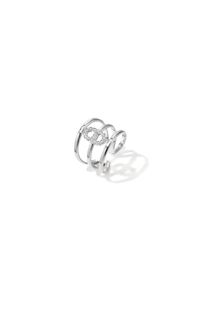 MEA NANI JEWELLERY Justerbar ring Sølv RIVA RING