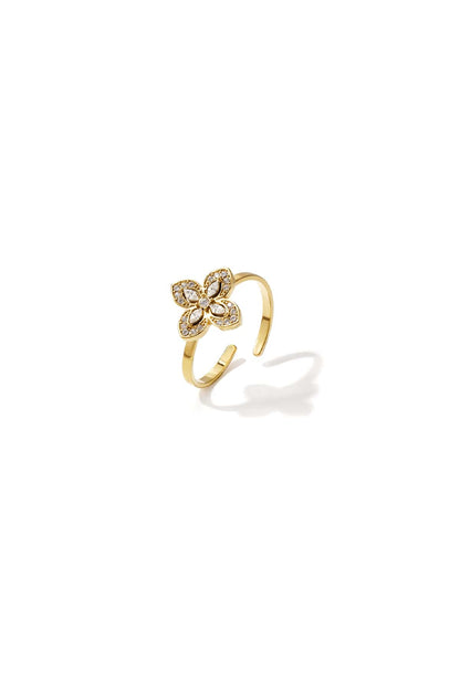 MEA NANI JEWELLERY Justerbar ring VIOLA Ring – 14K gullbelagt