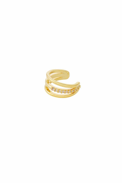 MEA NANI JEWELLERY Øredobber Default TRIO SHINE EAR CUFF – 14K gullbelagt