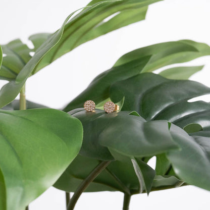 MEA NANI JEWELLERY Øredobber EVERYDAY ICON STUDS –  øredobber i 18K PVD-gullbelagt kirurgisk stål