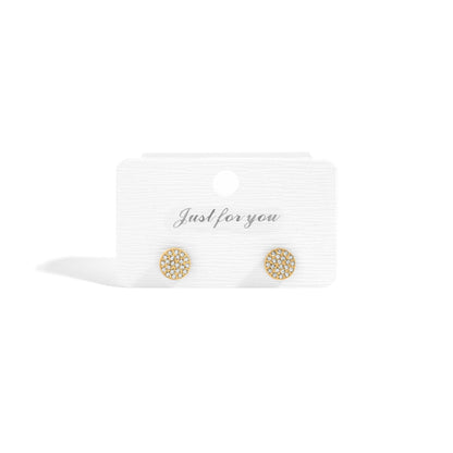 MEA NANI JEWELLERY Øredobber EVERYDAY ICON STUDS –  øredobber i 18K PVD-gullbelagt kirurgisk stål