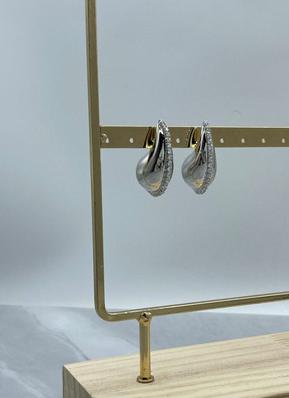 MEA NANI JEWELLERY Øredobber RIVIERA RADIANCE ØREDOBBER - SØLV (GULLBELAGT 14K)