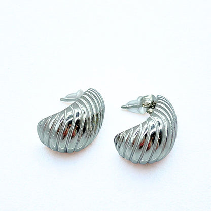 MEA NANI JEWELLERY Øredobber Sølv LINNE – chunky øredobber