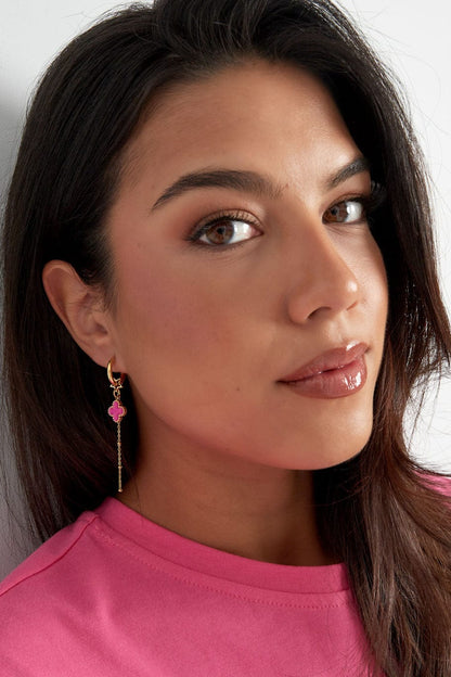 MEA NANI JEWELLERY Øreringer CELESTIAL BLOSSOM GULLBELAGTE ØRERINGER MED CHARMS (14K)