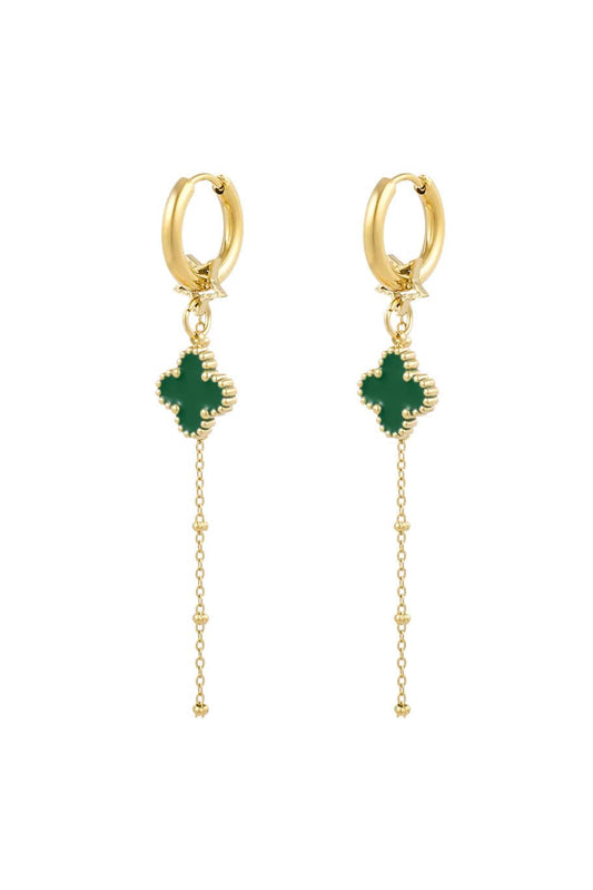 MEA NANI JEWELLERY Øreringer CELESTIAL CLOVER - GULLBELAGT (14K)