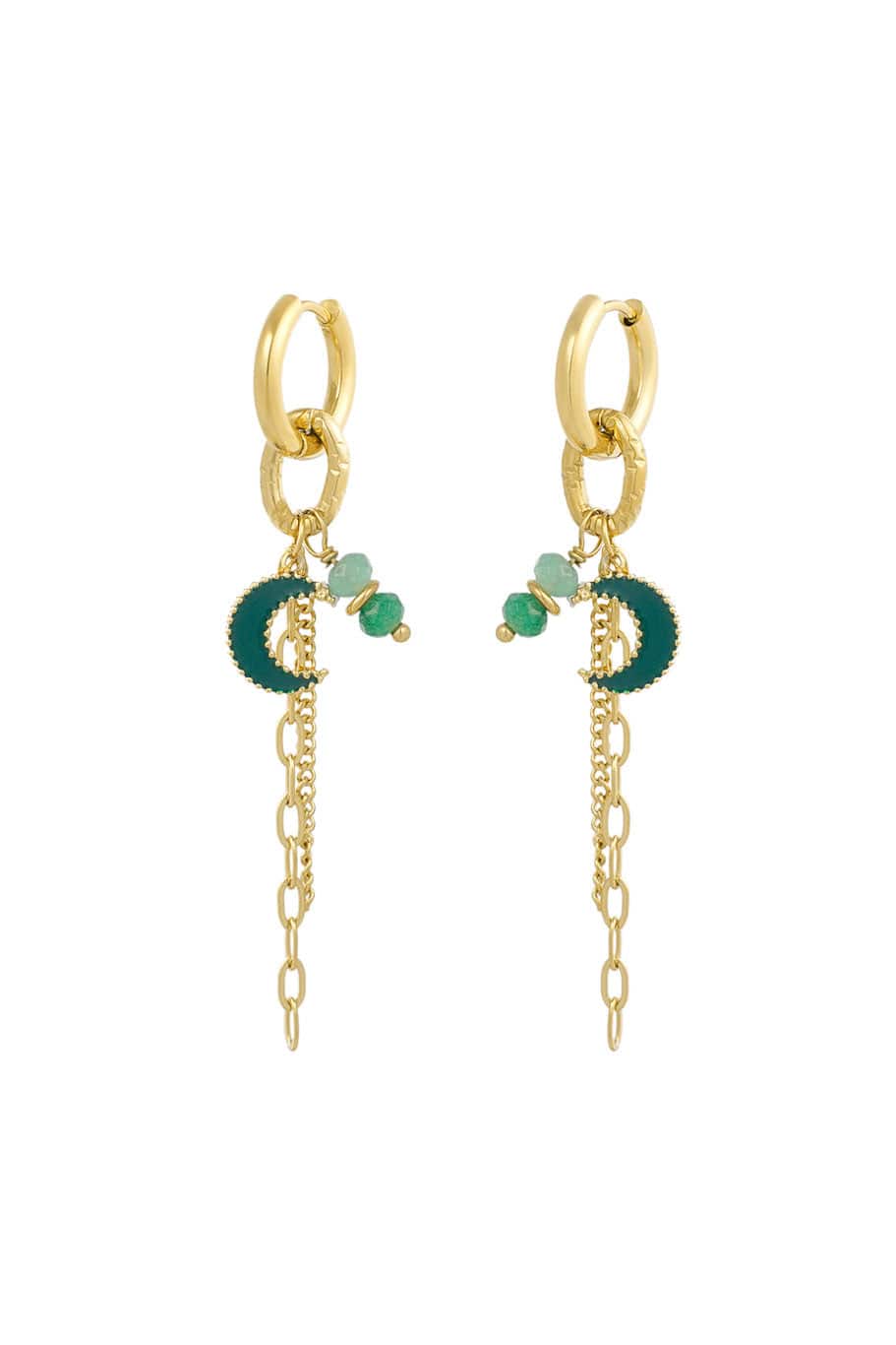 MEA NANI JEWELLERY Øreringer DARK MOON ØREDOBBER