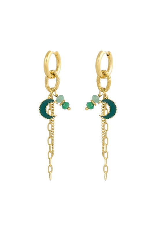 MEA NANI JEWELLERY Øreringer DARK MOON ØREDOBBER