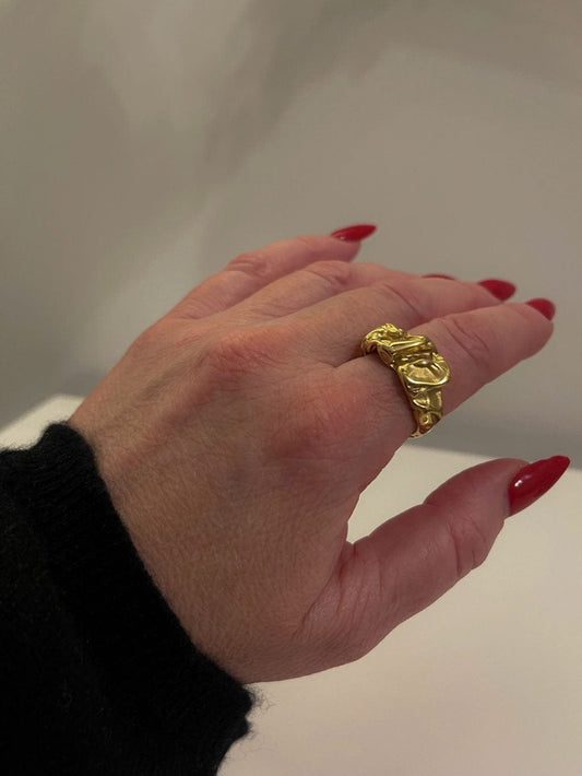 MEA NANI JEWELLERY Ring LAVA STATEMENT RING I GULL