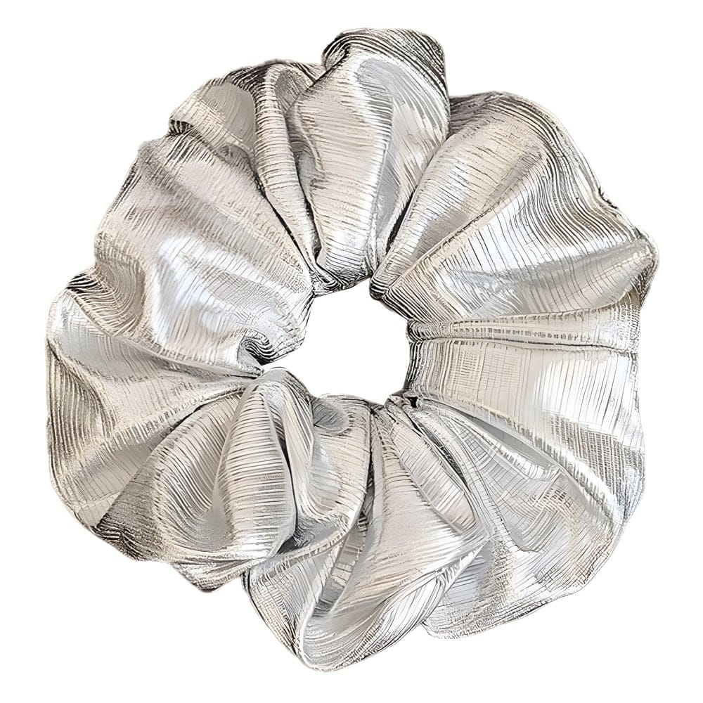 MEA NANI JEWELLERY Scrunchie SILVER SHINE SCRUNCHIE - sølv