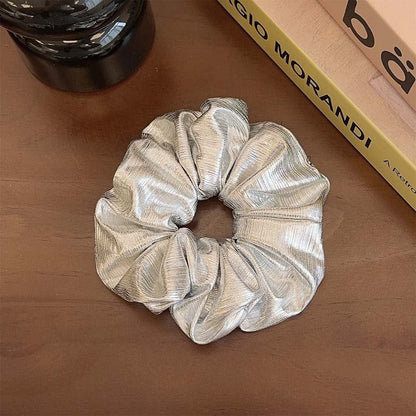 MEA NANI JEWELLERY Scrunchie SILVER SHINE SCRUNCHIE - sølv