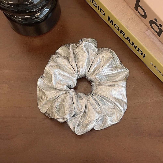 MEA NANI JEWELLERY Scrunchie SILVER SHINE SCRUNCHIE - sølv