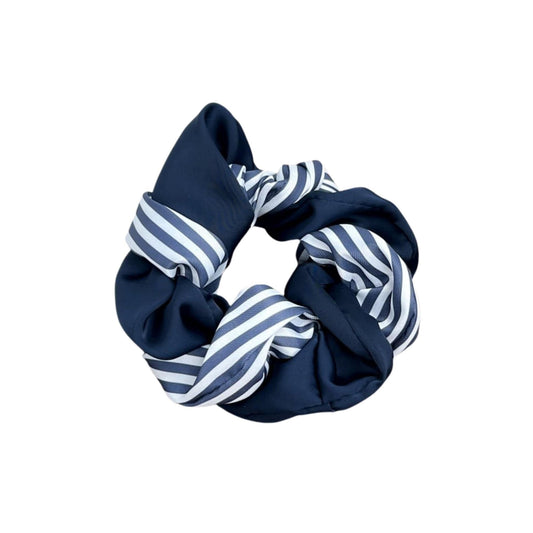 MEA NANI JEWELLERY Scrunchie THE HAMPTONS SCRUNCHIE – marineblå med striper