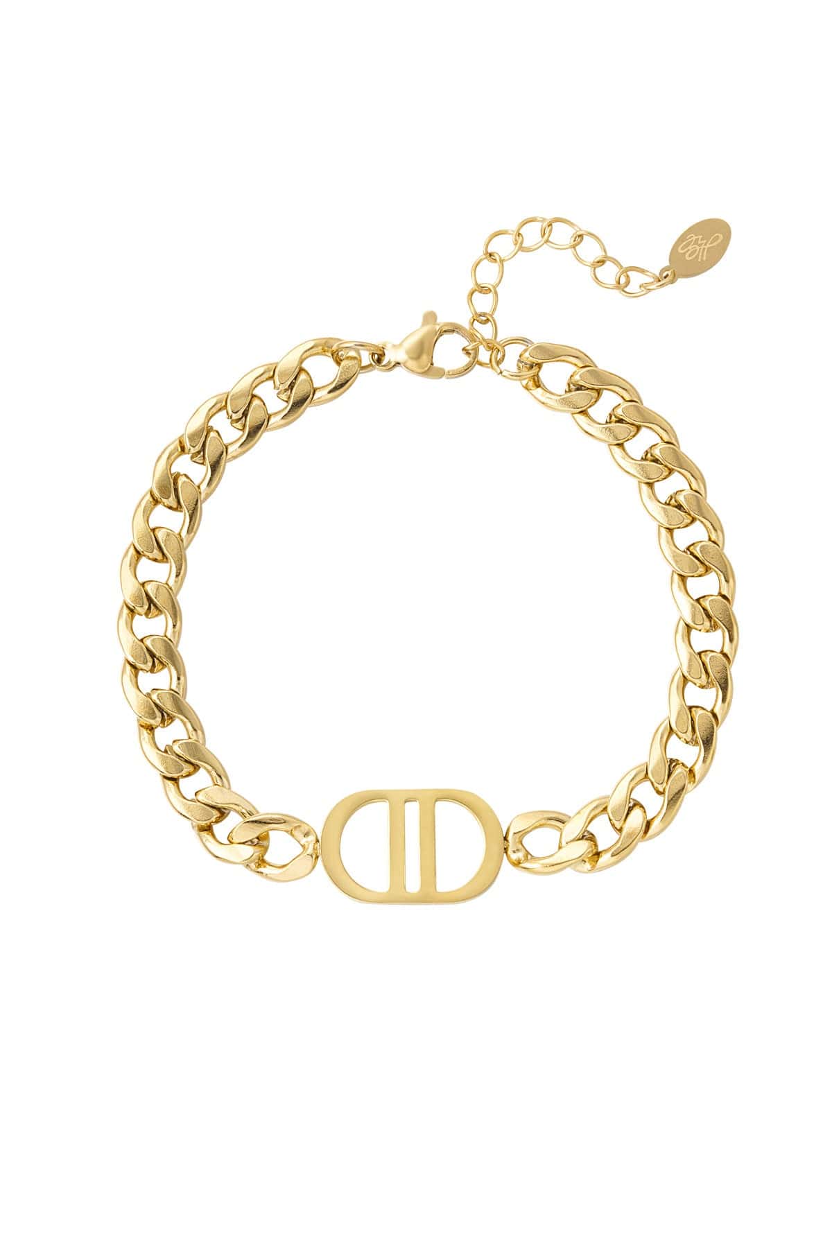 MEA NANI JEWELLERY SOHO BRACELET - GULLBELAGT ARMBÅND (14K)