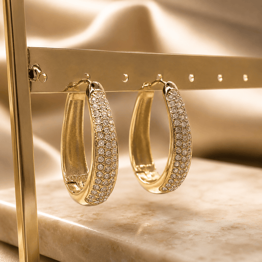 MEA NANI JEWELLERY Store hoops Gull SOPHIA HOOPS – 14k gullbelagte øreringer